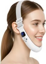 V-Face Contouring Band with Adjustable Strap, LCD Display, 8 Skin Comfort Modes, 15 Intensity Levels, Soft Silicone Contact Surface, Breathable Design, Rechargeable for Daily Facial Routine (White) - Image 8