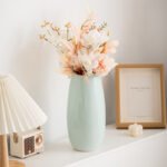 Modern Ceramic Vase Set (3-Piece): Minimalist Home Decor for Living Room Flower Arrangements (Blue) | Other Styles Available in Store - Image 6