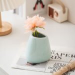 Modern Ceramic Vase Set (3-Piece): Minimalist Home Decor for Living Room Flower Arrangements (Blue) | Other Styles Available in Store - Image 8