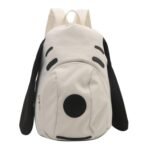 Cute Dog Face Backpack for Kids & Teens â€“ White Cartoon Animal School Bag with Long Ears, Large Capacity Daypack for Girls and Boys (White)