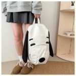 Cute Dog Face Backpack for Kids & Teens â€“ White Cartoon Animal School Bag with Long Ears, Large Capacity Daypack for Girls and Boys (White) - Image 7