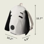 Cute Dog Face Backpack for Kids & Teens â€“ White Cartoon Animal School Bag with Long Ears, Large Capacity Daypack for Girls and Boys (White) - Image 8