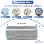 2-Pack Reusable Shoe Washing Machine Bag â€“ White Protective Laundry Bag for All Shoes, Anti-Deformation & Deep Clean with Zipper Lock (Grey) - Image 2