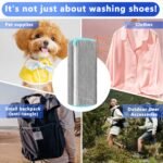 2-Pack Reusable Shoe Washing Machine Bag â€“ White Protective Laundry Bag for All Shoes, Anti-Deformation & Deep Clean with Zipper Lock (Grey) - Image 7