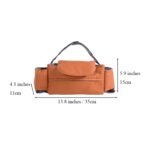 Universal Stroller Organizer Bag with Front Tissue Dispenser, Bottle Holders & Large Storage â€“ Perfect for Daily Outings with Baby (Orange) - Image 3