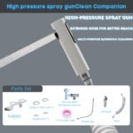 Bidet Toilet Attachment with Handheld Sprayer - Dual Nozzle for Pregnant Women, Postpartum Care & Elderly, Non-Electric Cold Water Bidet, Slim Under-Seat Fit (White) - Image 2