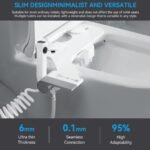 Bidet Toilet Attachment with Handheld Sprayer - Dual Nozzle for Pregnant Women, Postpartum Care & Elderly, Non-Electric Cold Water Bidet, Slim Under-Seat Fit (White) - Image 5