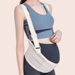 Maternity Belly Support Band for Waist 106-120cm â€“ Adjustable Prenatal Abdominal Brace with Breathable Mesh Fabric and Heart-Shaped Cushion Pad, Lightweight Pregnancy Waist Belt for Daily Comfort (Pink,XXL) - Image 2