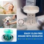 Bathtub Hair Catcher with Handle â€“ No-Touch Drain Filter for Shower and Tub, Reusable Clog Preventer 2-Pack (Blue) - Image 5