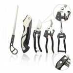 Heavy-Duty 5-Piece Gardening Tool Set - 3 Pruning Shears & 2 Folding Saws, Stainless Steel Blades, Ergonomic Handles, Compact Storage - Ideal for Trees, Shrubs, Camping, and Gift-Giving
