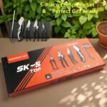 Heavy-Duty 5-Piece Gardening Tool Set - 3 Pruning Shears & 2 Folding Saws, Stainless Steel Blades, Ergonomic Handles, Compact Storage - Ideal for Trees, Shrubs, Camping, and Gift-Giving - Image 2