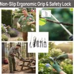 Heavy-Duty 5-Piece Gardening Tool Set - 3 Pruning Shears & 2 Folding Saws, Stainless Steel Blades, Ergonomic Handles, Compact Storage - Ideal for Trees, Shrubs, Camping, and Gift-Giving - Image 4