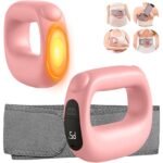 Portable Heated Fascia Ring Massager with 5-Speed Vibration & USB-C Charging - Deep Tissue Muscle Relief for Neck, Back, and Shoulders (Pink) | Other Colors Available In-Store