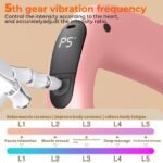 Portable Heated Fascia Ring Massager with 5-Speed Vibration & USB-C Charging - Deep Tissue Muscle Relief for Neck, Back, and Shoulders (Pink) | Other Colors Available In-Store - Image 2