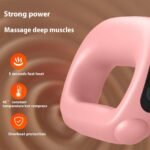 Portable Heated Fascia Ring Massager with 5-Speed Vibration & USB-C Charging - Deep Tissue Muscle Relief for Neck, Back, and Shoulders (Pink) | Other Colors Available In-Store - Image 4