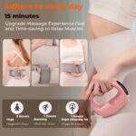 Portable Heated Fascia Ring Massager with 5-Speed Vibration & USB-C Charging - Deep Tissue Muscle Relief for Neck, Back, and Shoulders (Pink) | Other Colors Available In-Store - Image 5