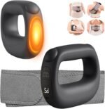 Portable Heated Fascia Ring Massager with 5-Speed Vibration & USB-C Charging - Deep Tissue Muscle Relief for Neck, Back, and Shoulders (Black) | Other Colors Available In-Store