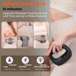 Portable Heated Fascia Ring Massager with 5-Speed Vibration & USB-C Charging - Deep Tissue Muscle Relief for Neck, Back, and Shoulders (Black) | Other Colors Available In-Store - Image 5