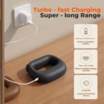 Portable Heated Fascia Ring Massager with 5-Speed Vibration & USB-C Charging - Deep Tissue Muscle Relief for Neck, Back, and Shoulders (Black) | Other Colors Available In-Store - Image 6