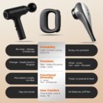 Portable Heated Fascia Ring Massager with 5-Speed Vibration & USB-C Charging - Deep Tissue Muscle Relief for Neck, Back, and Shoulders (Black) | Other Colors Available In-Store - Image 7