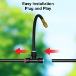 200Ft 1/4" Drip Irrigation System,Garden Irrigation Kit with 32pcs Adjustable Copper Nozzles,Automatic Atomizing Watering System for Outdoor Plants,Raised Bed,Yard,Potted Plant,Lawn - Image 4