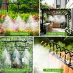 200Ft 1/4" Drip Irrigation System,Garden Irrigation Kit with 32pcs Adjustable Copper Nozzles,Automatic Atomizing Watering System for Outdoor Plants,Raised Bed,Yard,Potted Plant,Lawn - Image 6