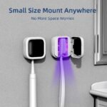 Portable UV-C Toothbrush Sterilizer with Auto-Disinfection & Heating - Magnetic Wall Mountable Brush Cover for Home and Travel (White) | Other Colors Available In-Store - Image 6