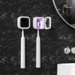 Portable UV-C Toothbrush Sterilizer with Auto-Disinfection & Heating - Magnetic Wall Mountable Brush Cover for Home and Travel (White) | Other Colors Available In-Store - Image 7