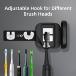 Portable UV-C Toothbrush Sterilizer with Auto-Disinfection & Heating - Magnetic Wall Mountable Brush Cover for Home and Travel (Black) | Other Colors Available In-Store - Image 4