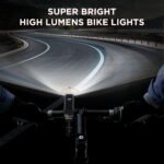Ultra-Bright 1200 Lumen Bike Light Set with USB Rechargeable Headlight & Tail Light â€“ IP65 Waterproof Cycling Lamp for Night Riding (Black) - Image 2