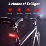 Ultra-Bright 1200 Lumen Bike Light Set with USB Rechargeable Headlight & Tail Light â€“ IP65 Waterproof Cycling Lamp for Night Riding (Black) - Image 4
