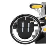Modern Bicycle Flip Clock - Creative Mechanical Desk Timepiece with Dual Rotating Wheels, Retro Design for Home Office Decor, Compact Size (Yellow) - Image 7
