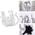 Multi-Functional Octopus Sculpture - Decorative Resin Cup Holder & Jewelry Organizer, Unique Home Accent for Living Room, Office, or Desk (Silver) - Image 6