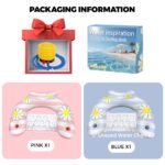 Daisy Inflatable Pool Floats 2-Pack for Adults: U-Shaped Lounge Chairs with Cup Holders, Portable for Pool, Beach, Summer Fun - Image 4