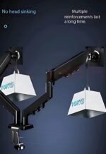 Dual Monitor Arm: 360Â° Rotatable, Space-Saving Desk Mount for Dual Screens, Ideal for Aussie Home & Office - Image 7