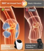 Cordless 360Â° Knee Massager: 3 Intensity Levels, Comfortable Wrap Design for Athletes, Seniors & Active Adults - Image 3
