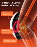 Cordless 360Â° Knee Massager: 3 Intensity Levels, Comfortable Wrap Design for Athletes, Seniors & Active Adults - Image 8