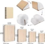 Christmas giftsRechargeable LED Book Night Light: Creative Folding Wooden Lamp with Magnetic Design for Bedrooms & Gifting(Maple Leaf White,XL) - Image 8