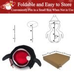 2-Pack Lighted Christmas Penguin Decoration Lantern - Collapsible Metal Frame Yard Ornament with 45 Cool White LEDs, Waterproof Battery Operated & Timer, Indoor Outdoor Holiday D ©cor for Porch,Tree, and Lawn - Image 7