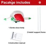 Lighted Christmas Snowman Decoration Lantern, 45 LED Collapsible Pop-Up Ornament with 8 Light Modes & Timer, Indoor Outdoor Holiday DÃ©cor - Image 5