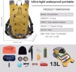 Small Hiking Backpack Lightweight Waterproof Daypack for Camping Cycling Fitness Outdoor Sports - Women Men Teens - Image 5