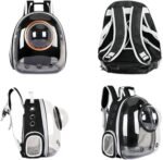 pet products Pet Space Capsule Backpack, Small Medium Cat Puppy Dog Carrier, Transparent Breathable Heat Proof, Pet Carrier for Travel Hiking Walking Camping, Grey - Image 7