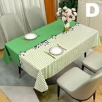 Waterproof Oilproof Washable Heat-Resistant PVC Tablecloth - 5 Patterns & Sizes for Home, Restaurant & Picnic Diningï¼ˆD,220*138ï¼‰ - Image 4
