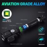 Rotatable Aluminium Alloy Bike Flashlight: USB Rechargeable, 500m Range, 170g with Mount, Perfect for Aussie Night Riders - Image 5