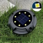 4-Pack Solar Ground Lights: 8-LED Outdoor Garden Pathway Lights with IP65 Waterproof for Lawn, Patio & Landscape - Image 4