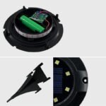4-Pack Solar Ground Lights: 8-LED Outdoor Garden Pathway Lights with IP65 Waterproof for Lawn, Patio & Landscape - Image 5