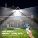 Solar Motion Sensor Outdoor Lights (2-Pack) with 288 LEDs & 2800LM: 270° Wide Angle, IP65 Waterproof, Remote-Controlled for Aussie Yards - Image 3