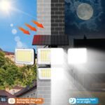 Solar Motion Sensor Outdoor Lights (2-Pack) with 288 LEDs & 2800LM: 270° Wide Angle, IP65 Waterproof, Remote-Controlled for Aussie Yards - Image 6