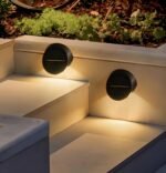 Solar Outdoor Wall Lights (4-Pack): IP44 Waterproof LED Sconces for Garden, Patio & Pathway Lightingï¼ˆWarm lightï¼‰ - Image 4