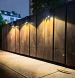 Solar Outdoor Wall Lights (4-Pack): IP44 Waterproof LED Sconces for Garden, Patio & Pathway Lightingï¼ˆWarm lightï¼‰ - Image 6
